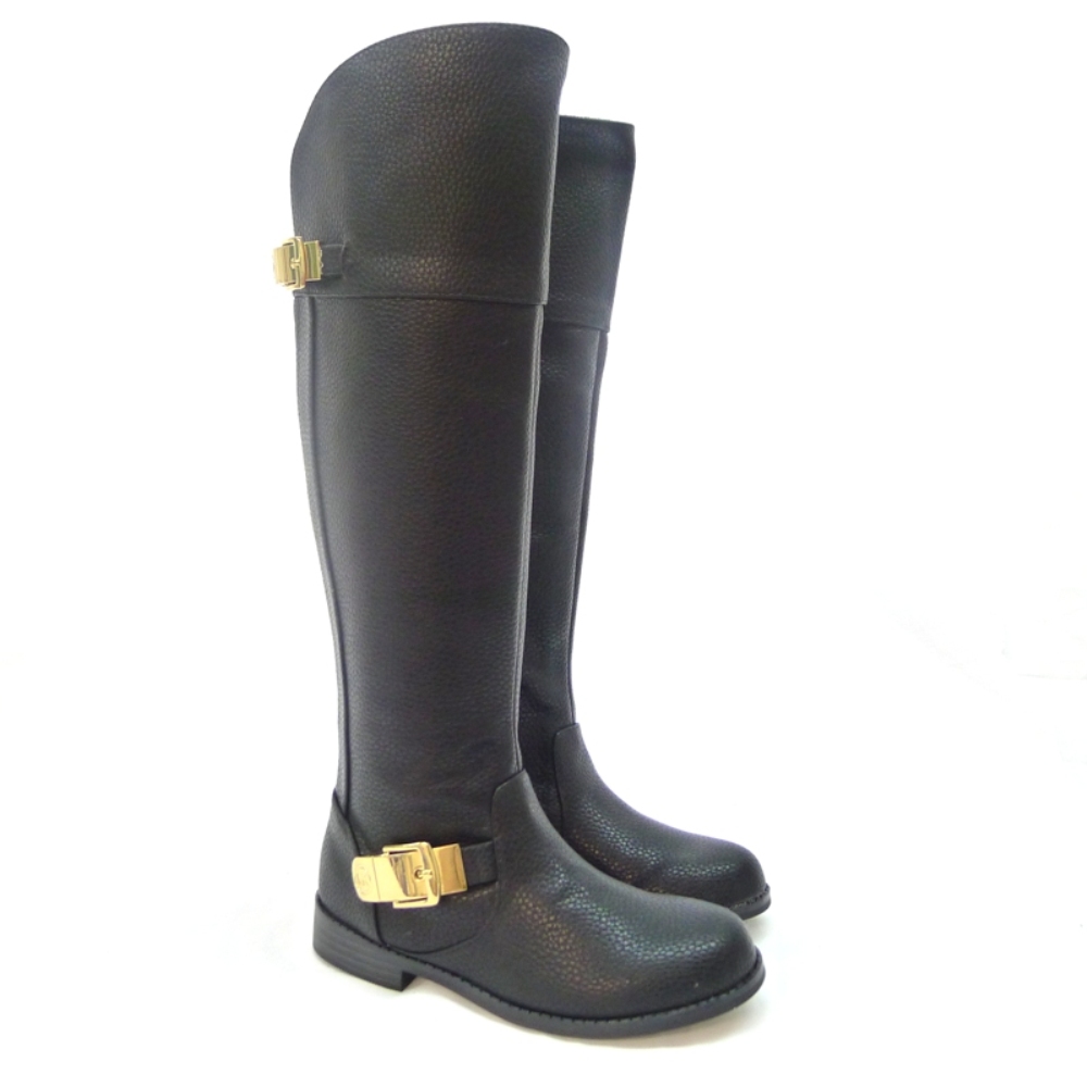 Bota Caña Alta Michael Kors Emma Negro