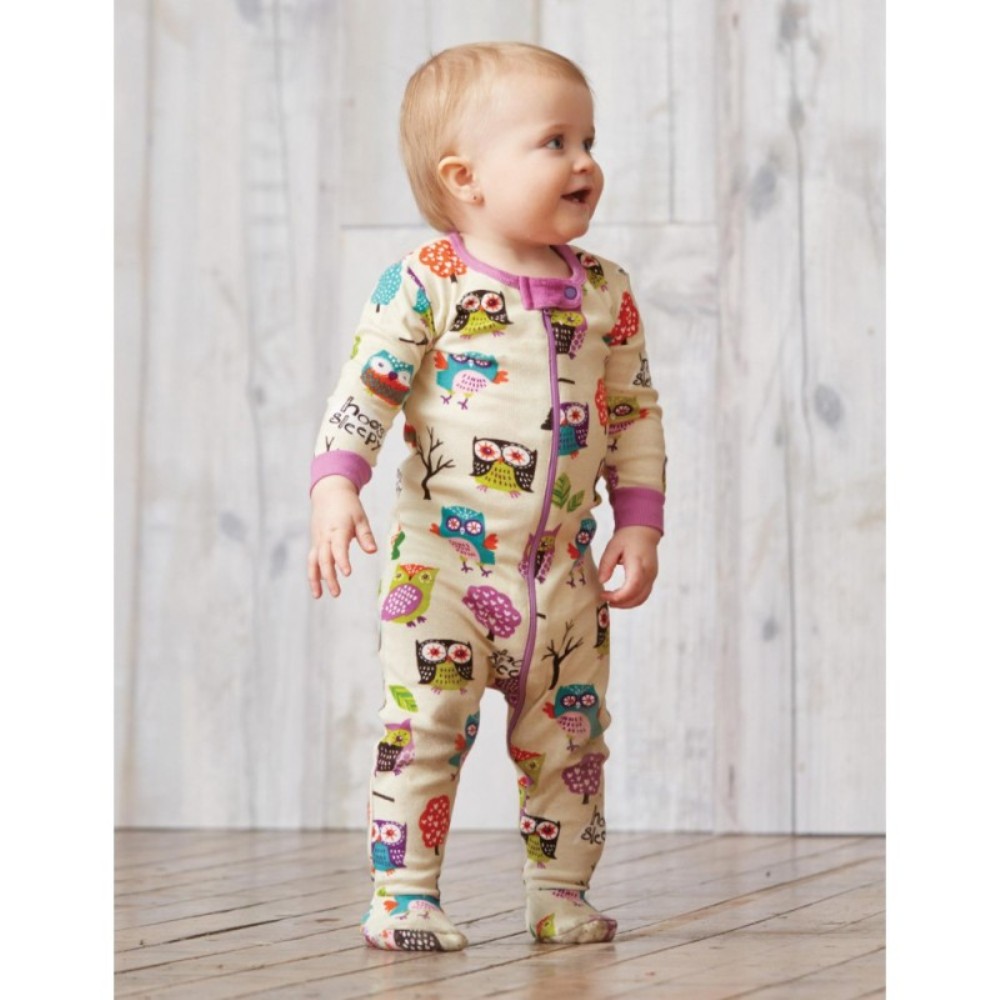 Pijama Mono Hatley Dr5owls001 Blanco Buhos foto 2