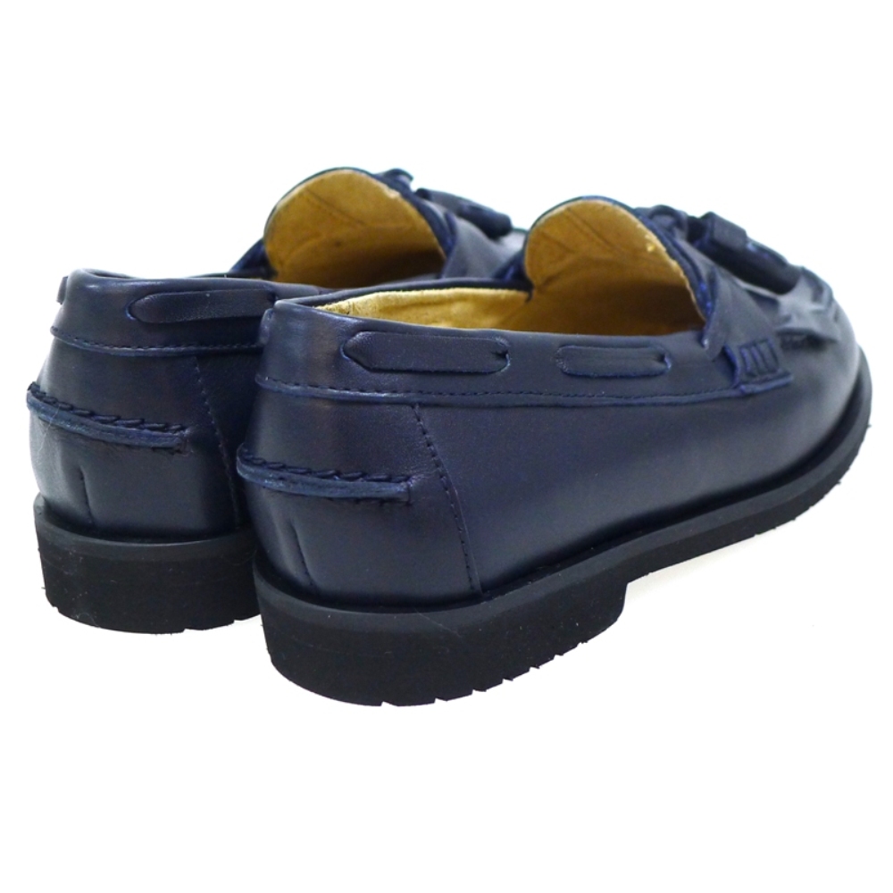 Mocasin Con Borlas Colegio Azul Marino foto 4