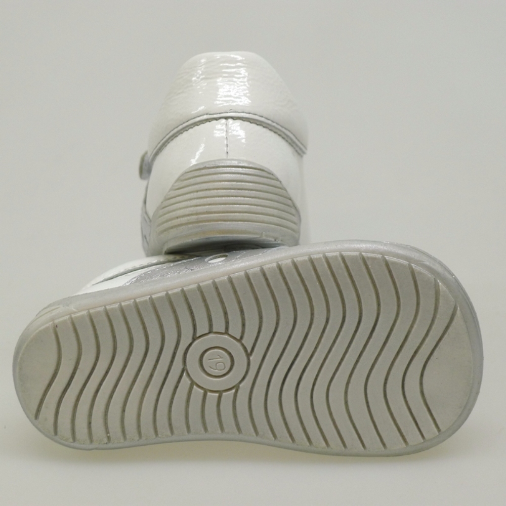 Zapato deportivo para bebé primeros pasos Blanco/Plata foto 4