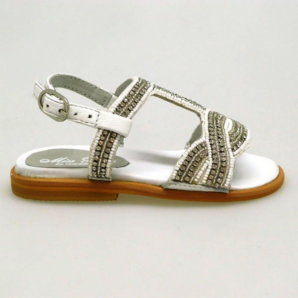 Sandalia de tiras para niña Oca Loca 6512-00 Blanco foto 3