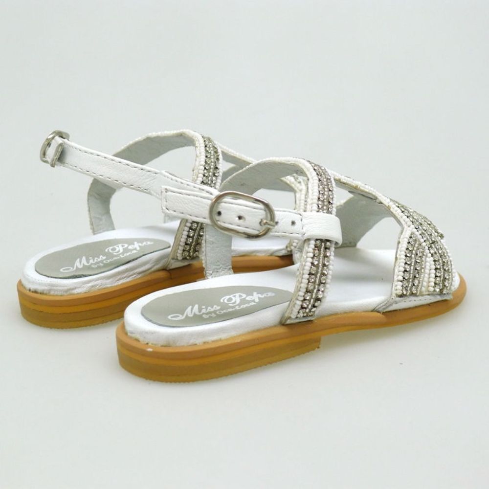 Sandalia de tiras para niña Oca Loca 6512-00 Blanco foto 4