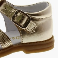 Sandalias Cerrada Metalizadas Dorada Con Strass Bebe Nina Sandalias Cerrada Metalizadas Dorada Con Strass Bebe Nina
