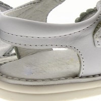 Sandalias clásica para niña primeros pasos blanca-plata foto 6
