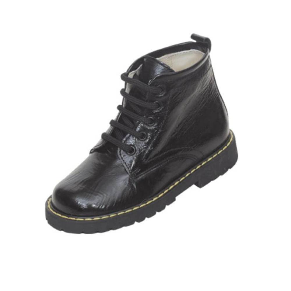 Bota cordón especial plantillas niño Mendivil 79013 Negro