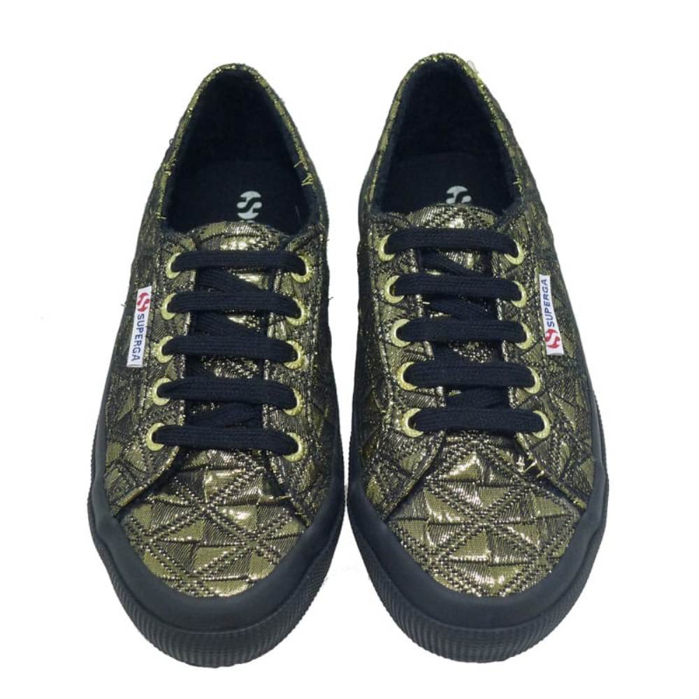 Sneakers metalizadas mujer Superag 2750-Fabric 917 Negro foto 2