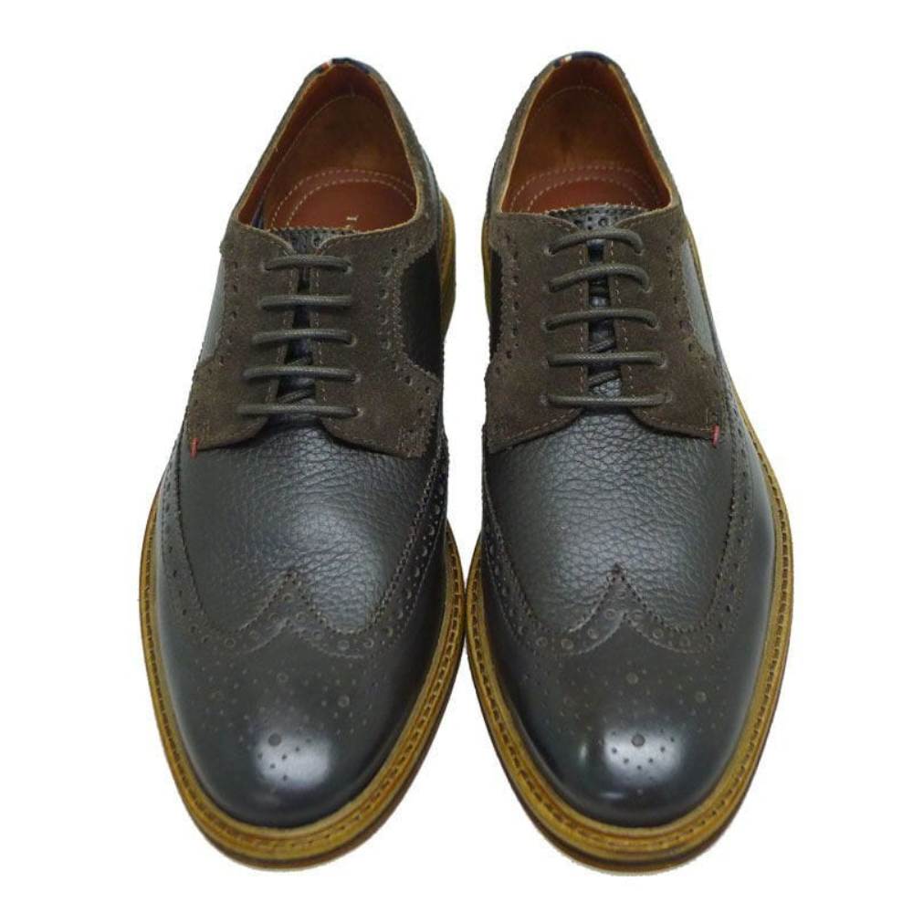 Zapato Tipo Oxford Caballero En Napa Marron Tommy Hilfiger