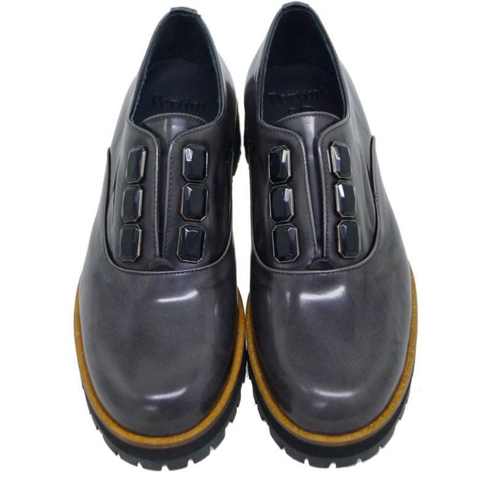 lista golpear Color de malva Blucher con suela track mujer Pertini 12669 Gris