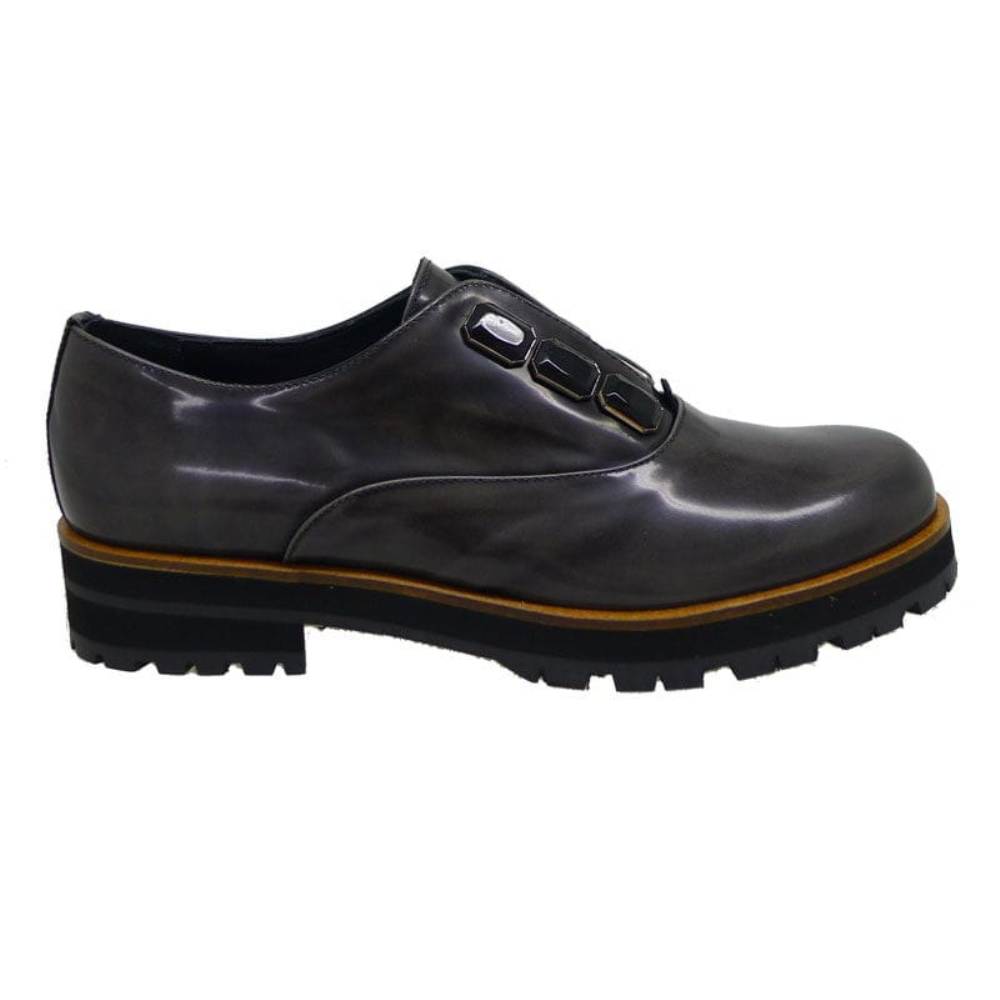 lista golpear Color de malva Blucher con suela track mujer Pertini 12669 Gris