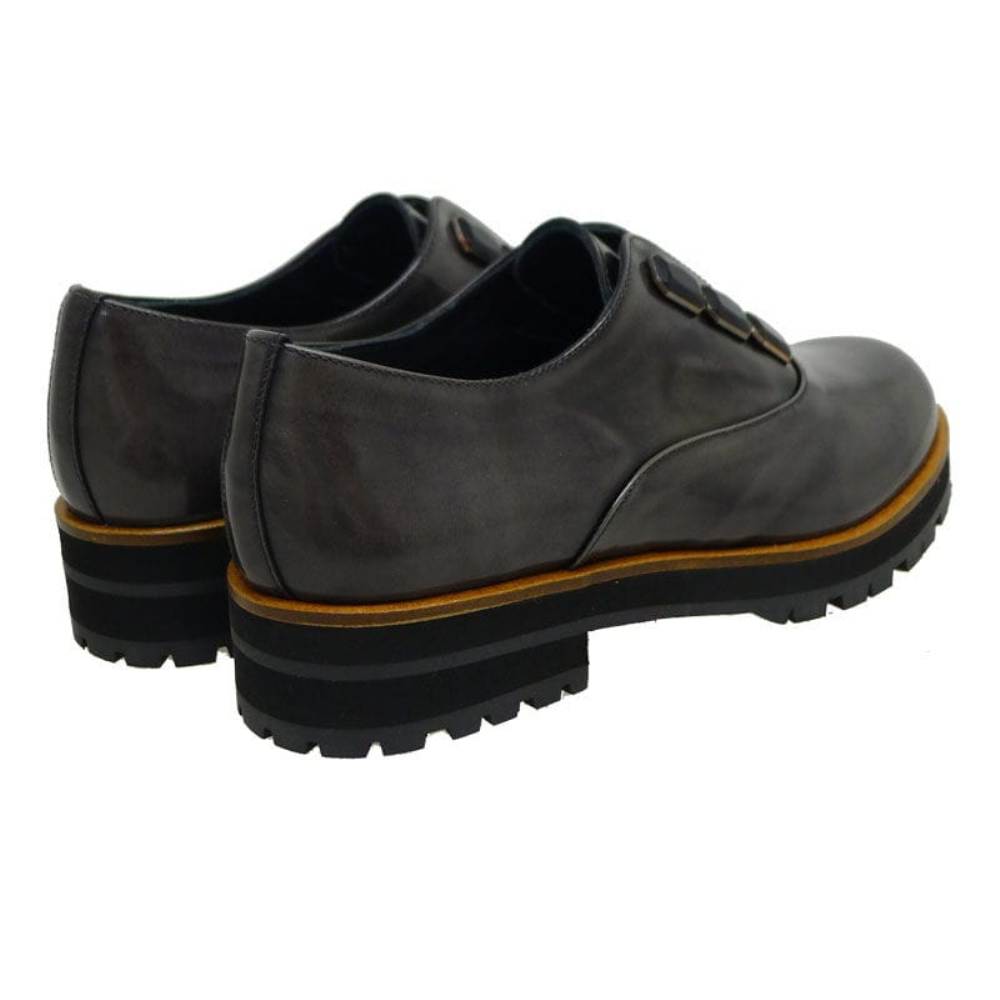 lista golpear Color de malva Blucher con suela track mujer Pertini 12669 Gris