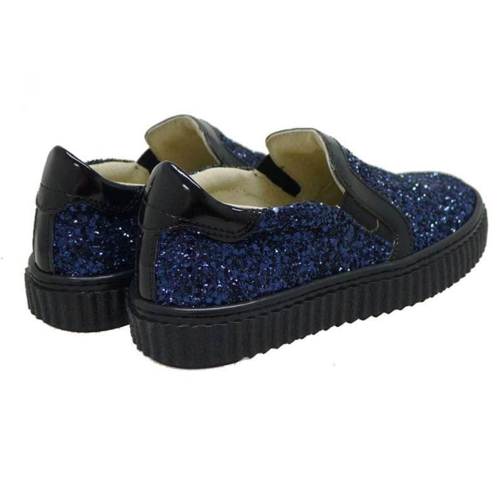 Slip-on de chica con glitter Eb 1122 Azul foto 4