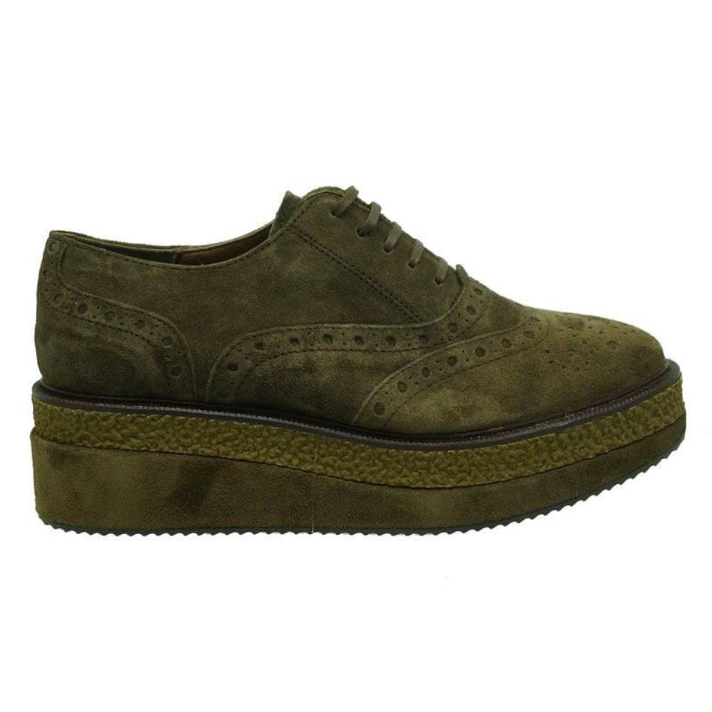 Zapatos Alpe de plataforma mujer Alexia 3137 11 serraje Visón