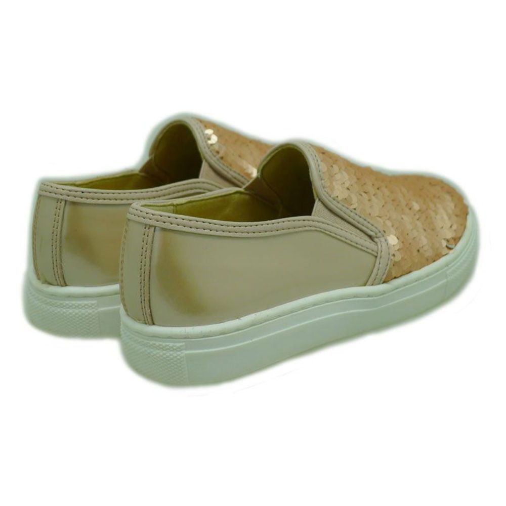 Slip-on con lentejuelas Clarys 3816 Oro rosa foto 4