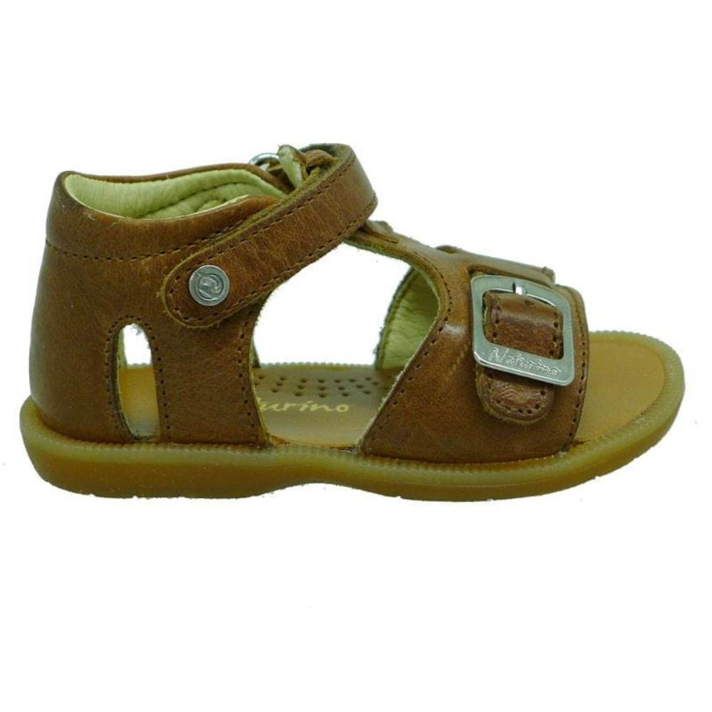 945 acortar estudio Sandalia bebé cuero talón cerrado Naturino 5045 Bark