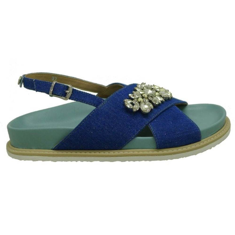 Sandalia bio jeans con piedras Twin Set HS78DA foto 3