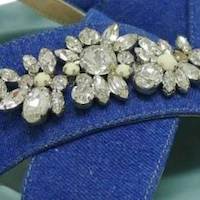 Sandalia bio jeans con piedras Twin Set HS78DA foto 6