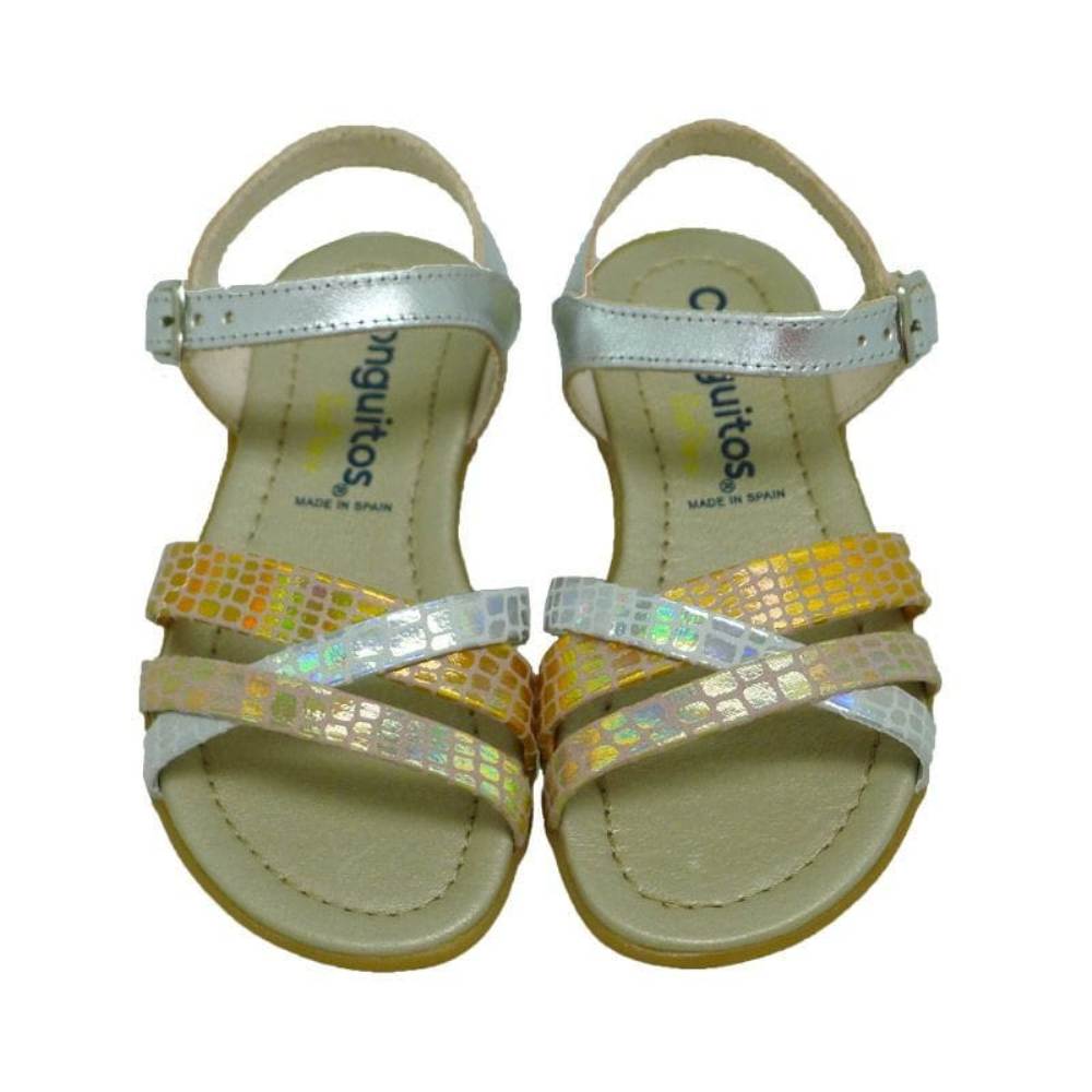 Sandalias niña metalizadas Conguitos HV1 23966 Plata foto 2