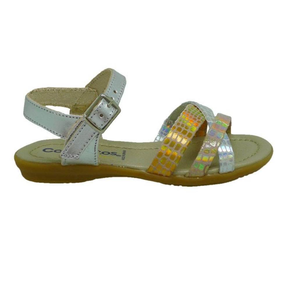 Sandalias niña metalizadas Conguitos HV1 23966 Plata foto 3
