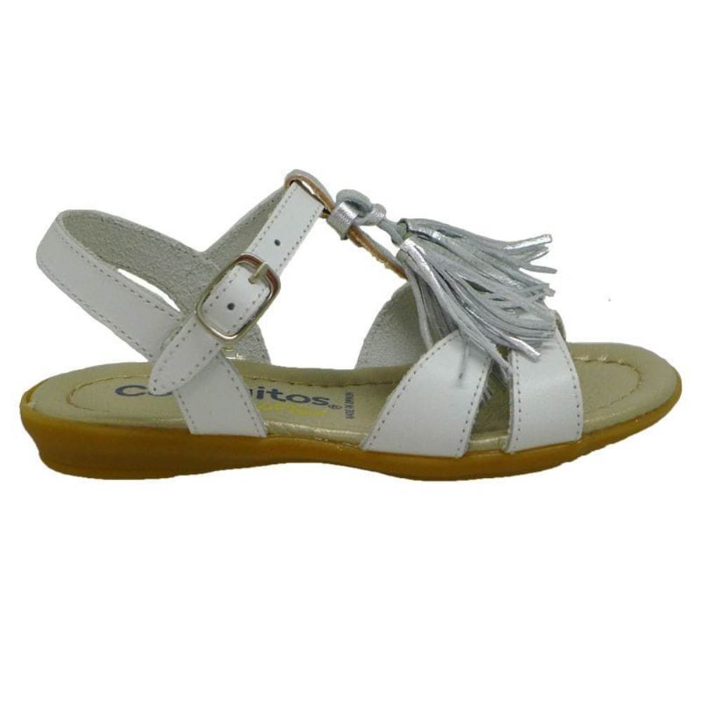 Conguitos sandalia blanca con borlas HV1 23967 foto 3