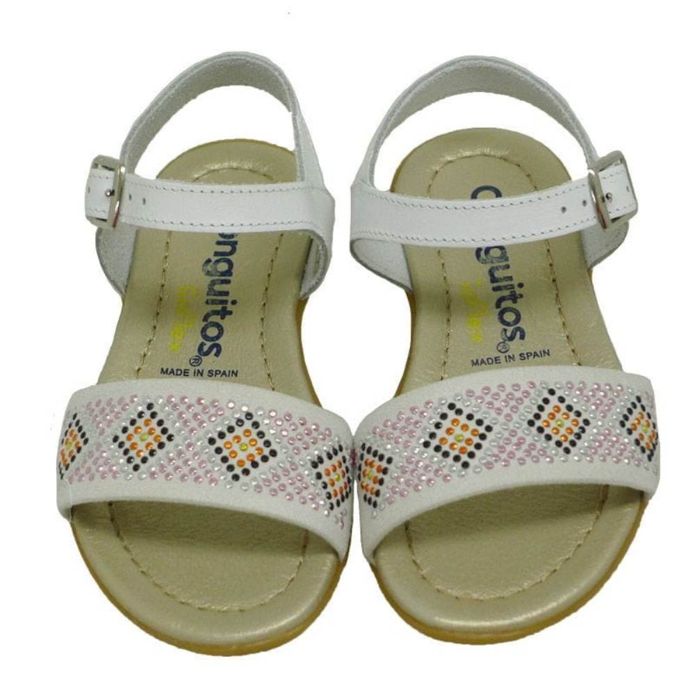 Conguitos sandalia blanca con tachas HV1 23970 foto 2