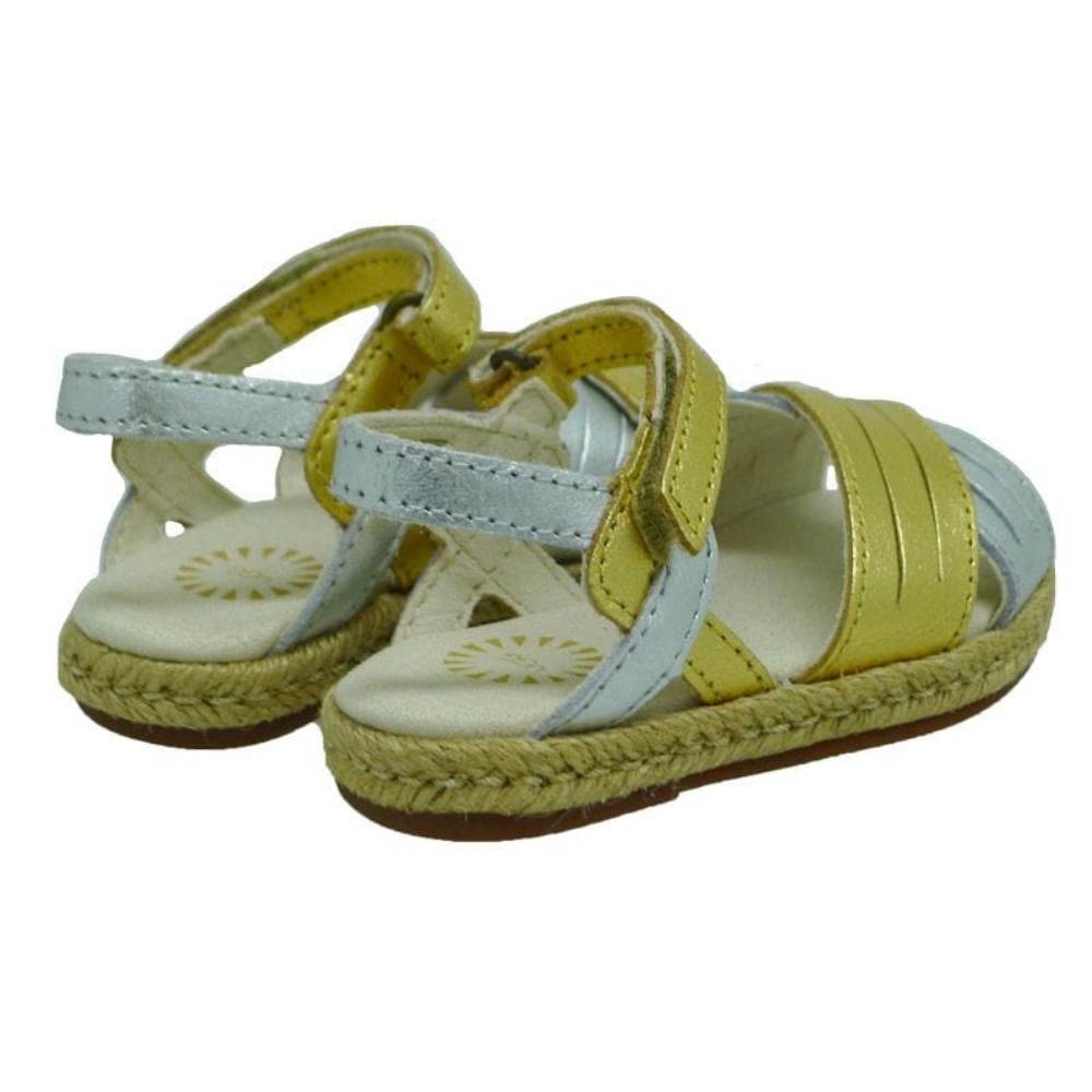 Sandalias yute trenzado niña Ugg Addilyn Metalic Oro-plata foto 4