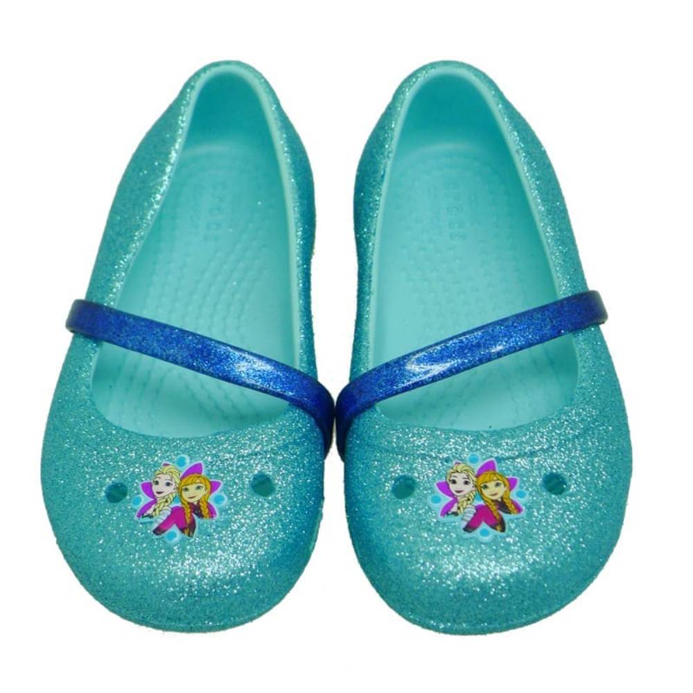 Crocs Frozen tipo bailarina 204454 Celeste