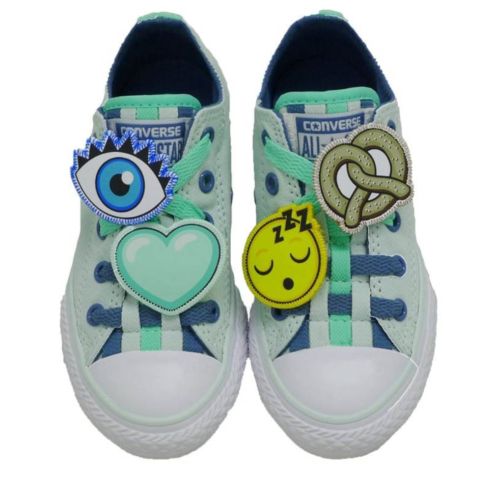 Lonas niña con parches Converse C Ctas 330 Light Agua marina foto 2