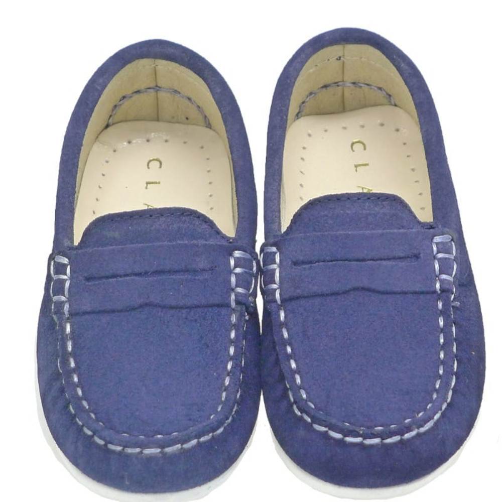 Mocasín azul con suela blanca Clarys N20164 foto 2