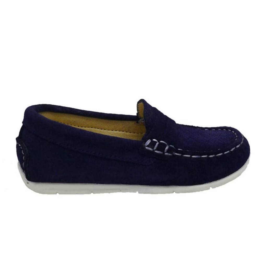 Mocasín azul con suela blanca Clarys N20164 foto 3