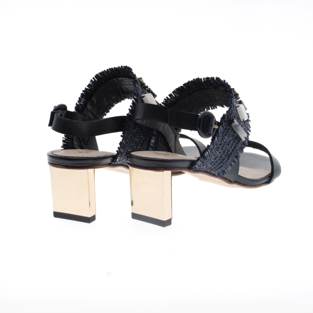 Sandalia tac n y piedras Ana Pallar s 11847 Negro