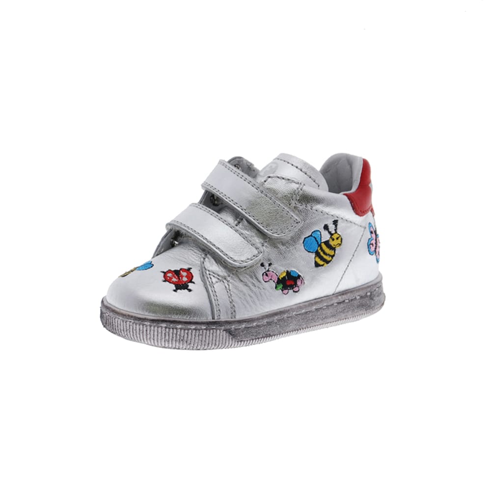Botita plata estampada velcros Falcotto F-Sindy foto 3