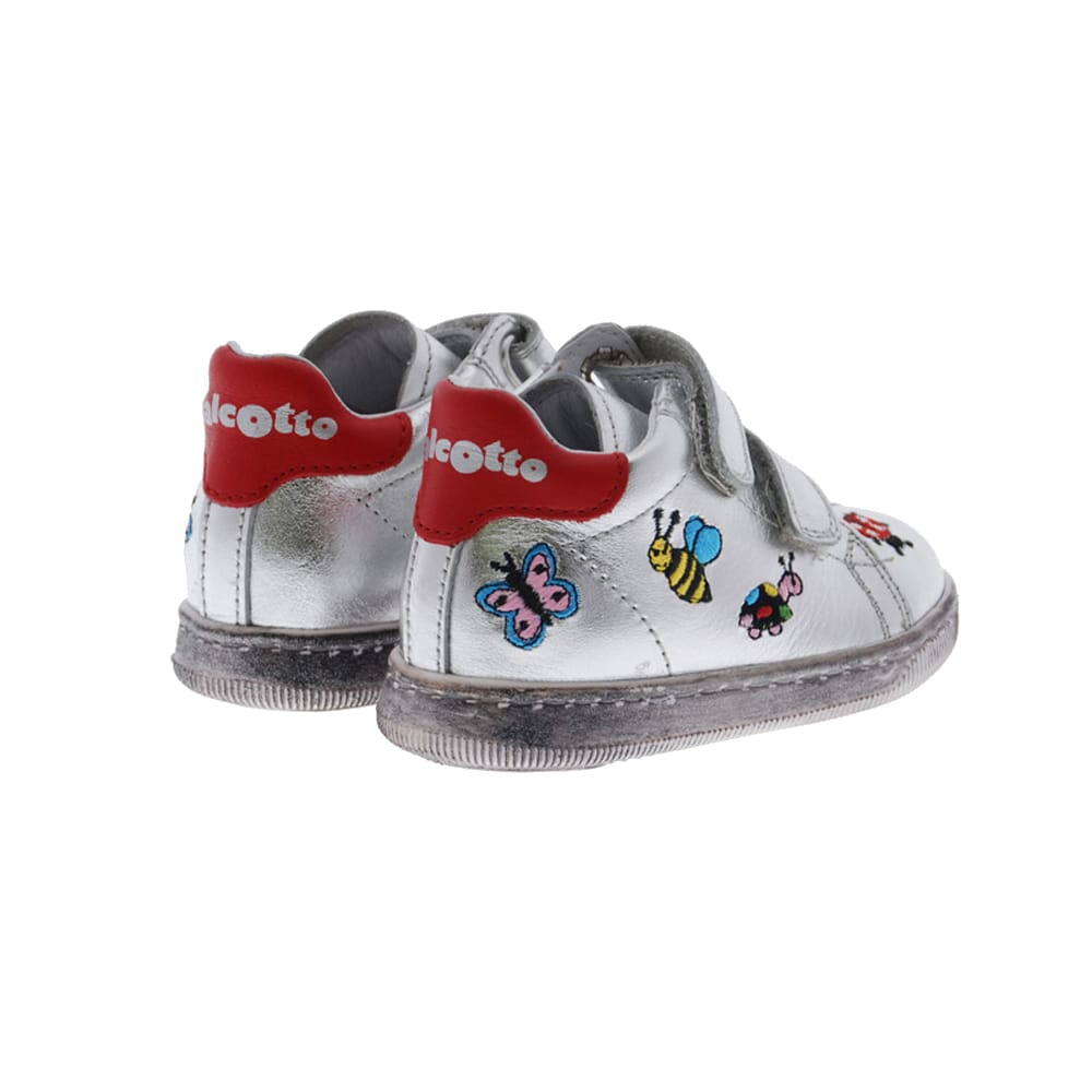 Botita plata estampada velcros Falcotto F-Sindy foto 4
