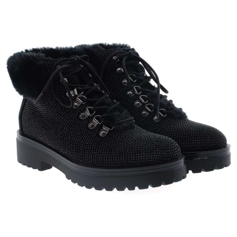 Bota montaña strass ED910 Negro