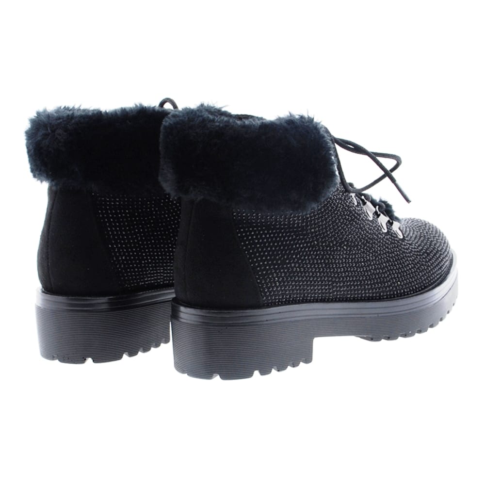 Bota montaña strass Cafenoir ED910 010 Negro
