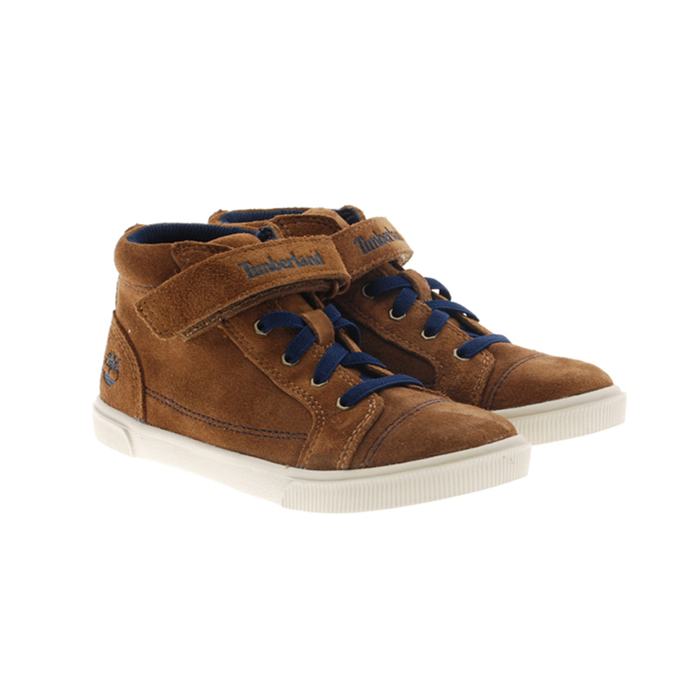 Bota marrón niño velcro y elásticos Timberland Abercorn Bungee