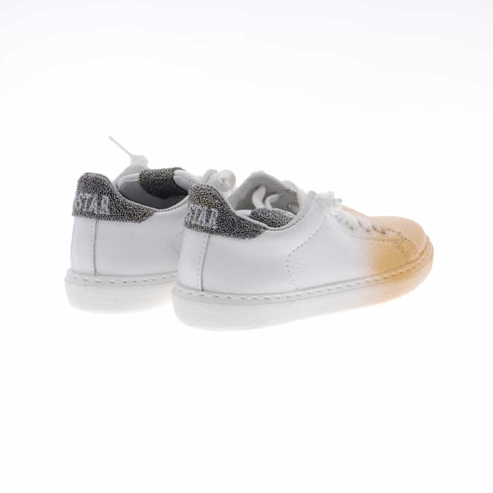 Deportiva blanca y oro sin cordones 2Star 2SB1051 foto 4