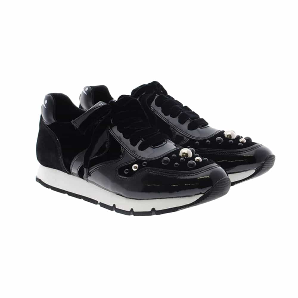 Sneakers perlas charol negro Voile Blanche Liam Bubble