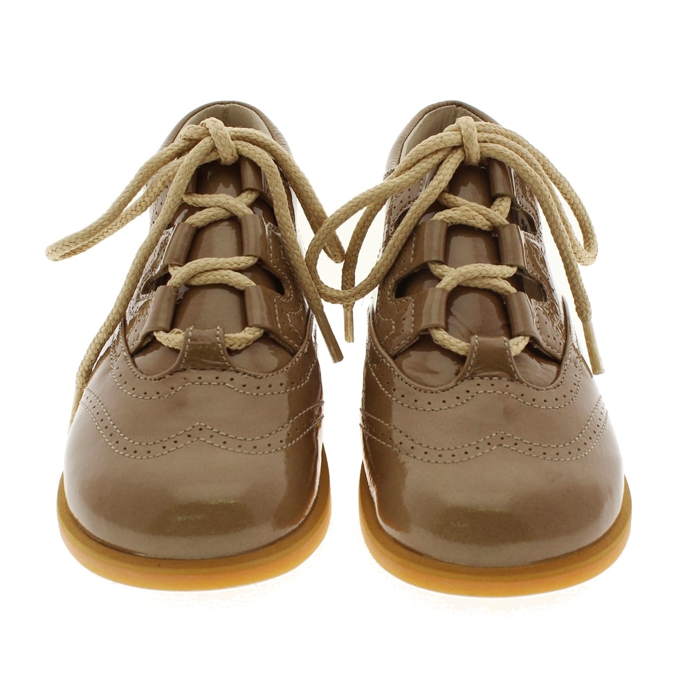 Bota ortopédica especial plantillas Mendivil 60702 Charol Taupe foto 2