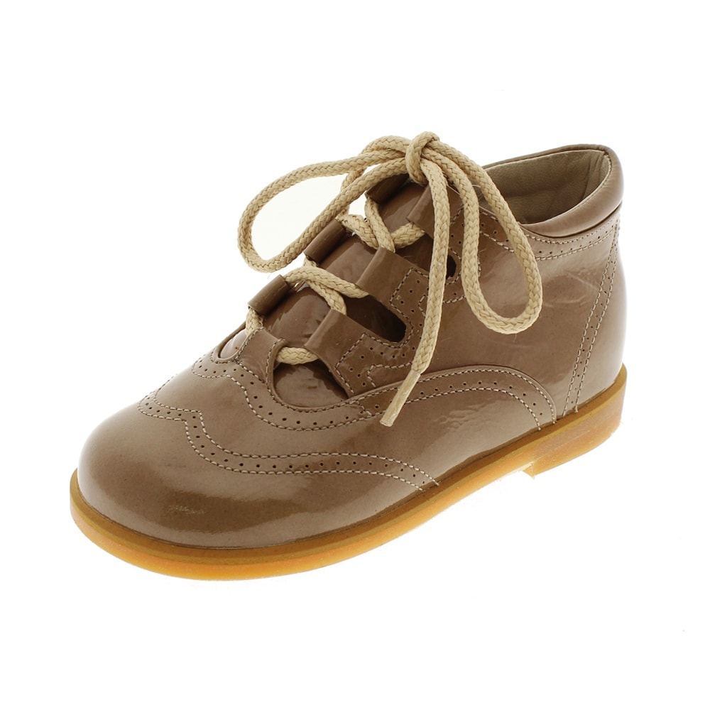 Bota ortopédica especial plantillas Mendivil 60702 Charol Taupe foto 3