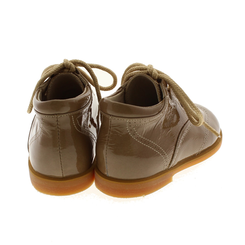 Bota ortopédica especial plantillas Mendivil 60702 Charol Taupe foto 4