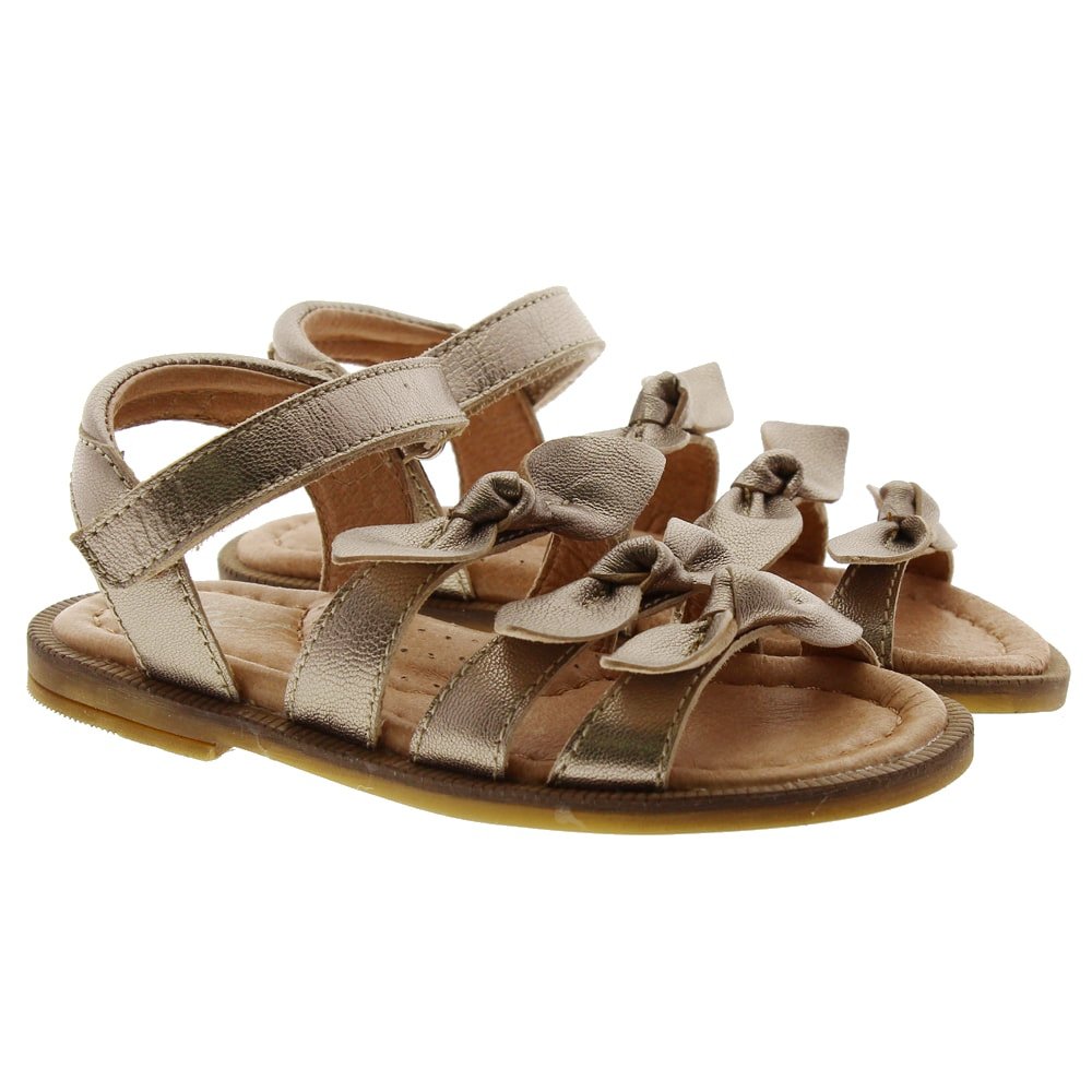 Sandalia velcro tres lazos Clic CL-9484 Oro