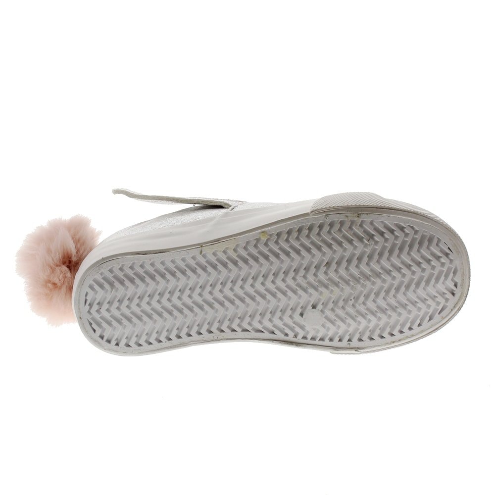 Zapatillas conejo pompón Conguitos IV1 30207 Plata foto 4