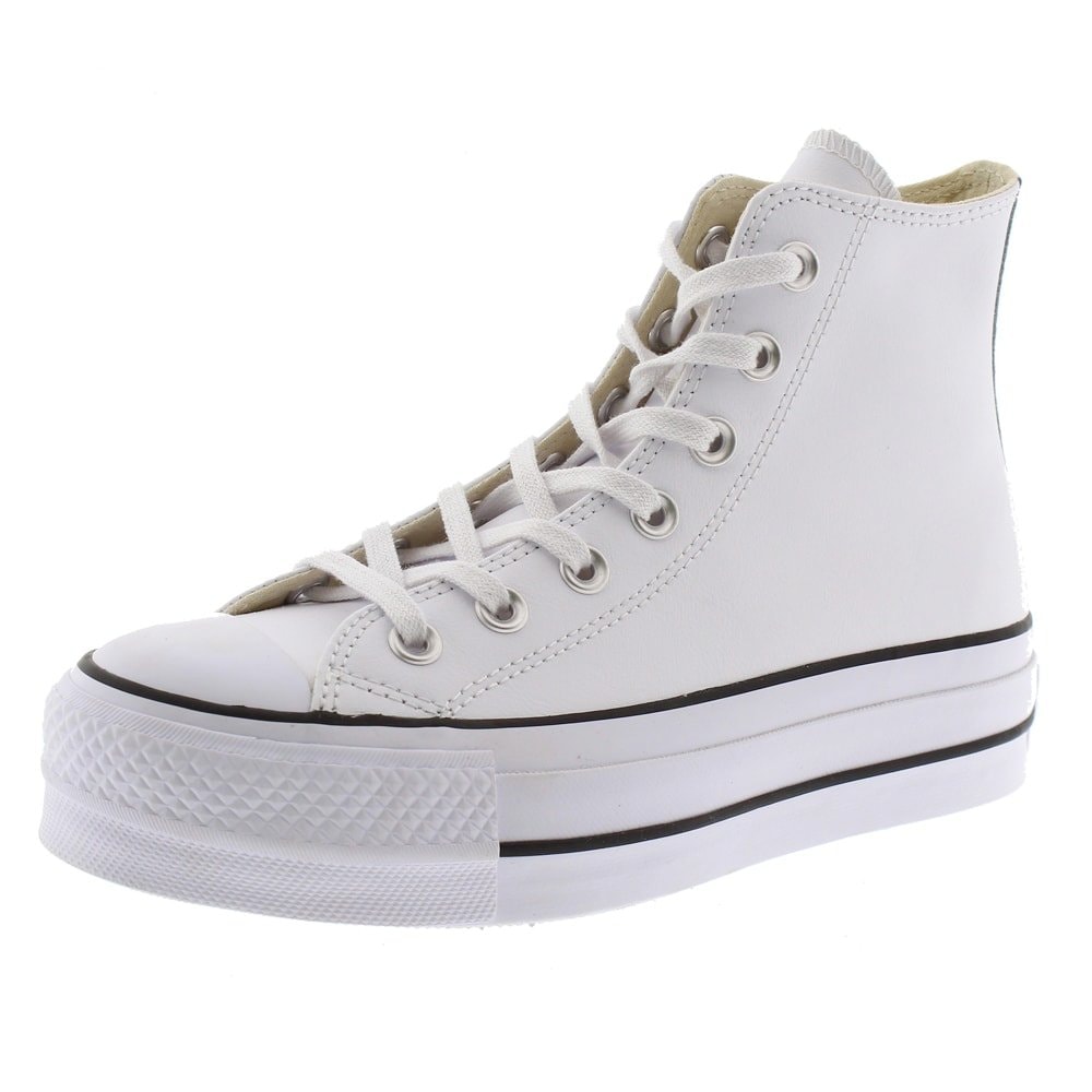 botas converse plataforma blancas