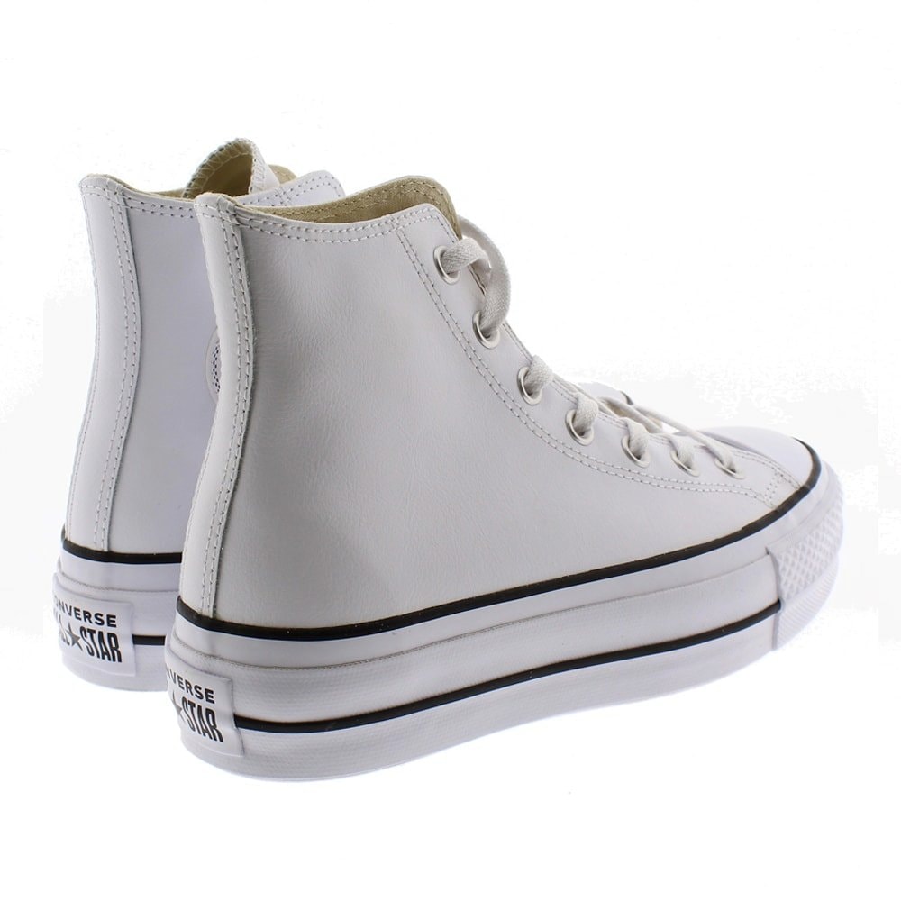 converse bota plataforma blanca