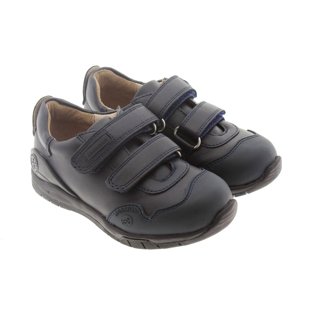 Zapatos azules velcro colegio Biomecanics 181128