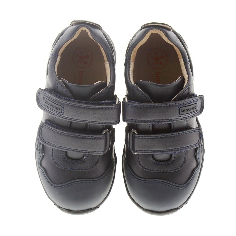 Zapatos azules velcro colegio Biomecanics 181128 foto 2