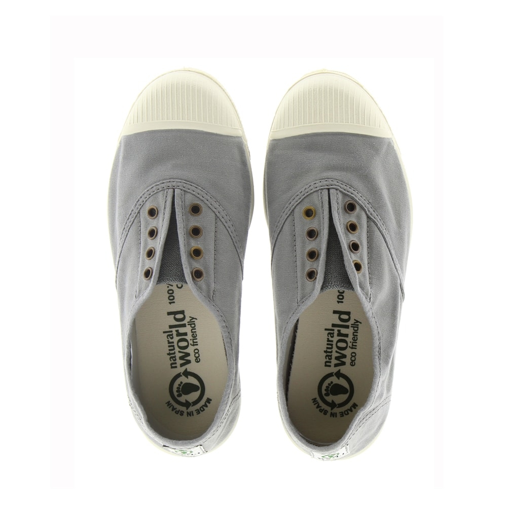 Scarpe Natural World In Tela Bianca - Suola In Gomma, Vegan, Fatte In Spagna - Foto 13