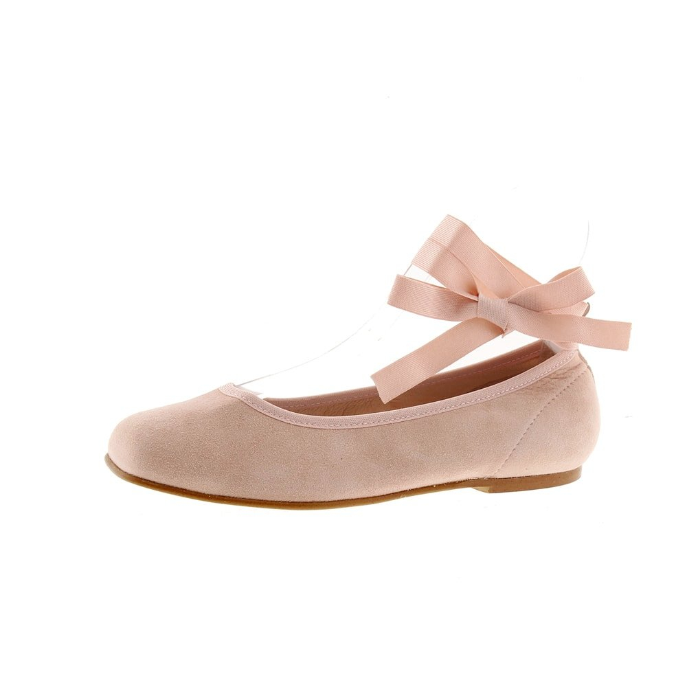 Bailarinas Comunión Ante Rosa Lace-Up | Tendencia 2026 | Carrilé foto 3