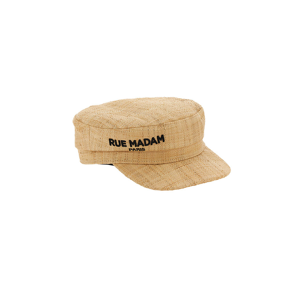 Sombrero paja visera bordado Rue Madam Antigua Hat