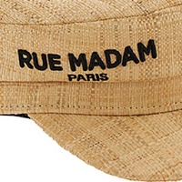 Sombrero paja visera bordado Rue Madam Antigua Hat foto 5
